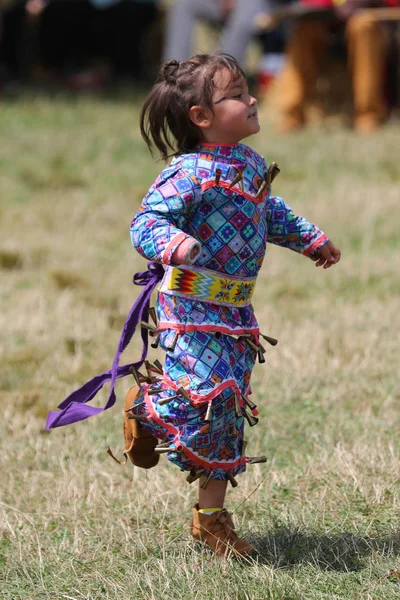 New York July 2018 Unidentified Young Native American 40Th Annual — Stock Photo, Image