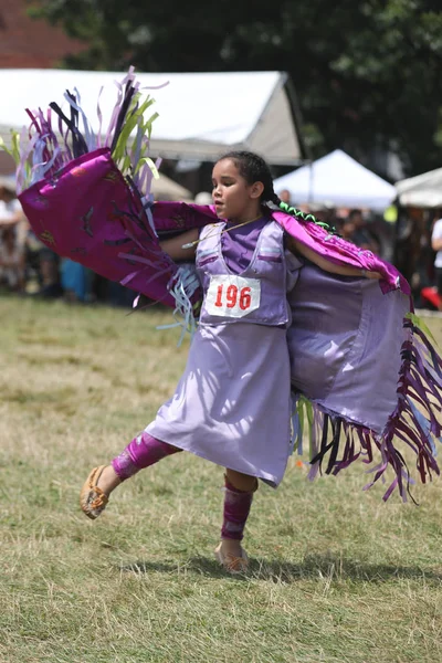 New York July 2018 Unidentified Young Native American 40Th Annual — Stock Photo, Image