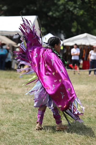 New York Juillet 2018 Jeune Amérindien Non Identifié Lors 40E — Photo