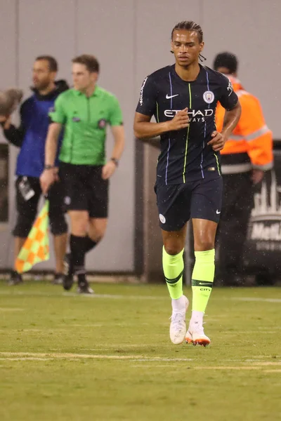 East Rutherford July 2018 Leroy Sane Manchester City Action Liverpool — Stock Photo, Image