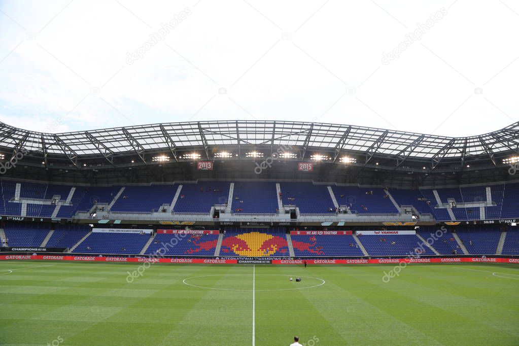 HARRISON, NJ - JULY 28, 2018:The Red Bull Stadium before Benfica  vs Juventus match at the 2018 International Champions Cup