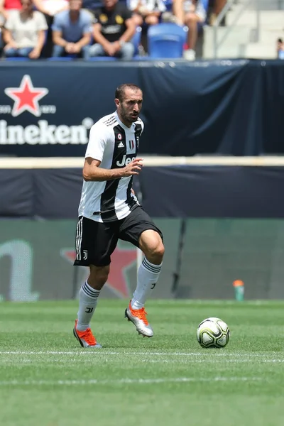 Harrison July 2018 Juventus Defender Captain Giorgio Chielliniin Action Benfica — Stock Photo, Image