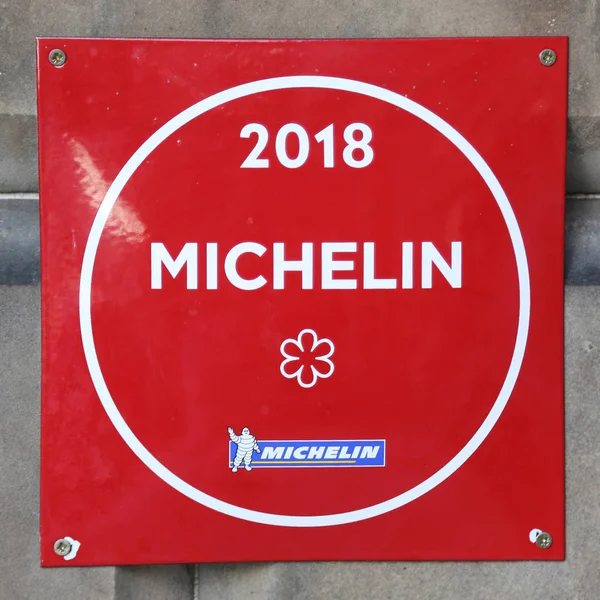 Edinburgh Schotland Juli 2018 Michelin Ster Teken Het 21212 Restaurant — Stockfoto