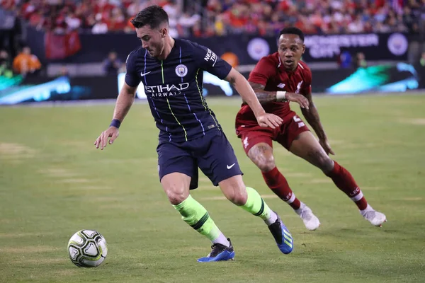 East Rutherford July 2018 Jack Harrison Manchester City Action Liverpool — Stock Photo, Image