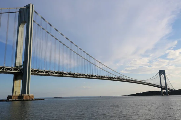 New York August 2018 Verrazano Bridge Sunset New York Verrazano — Stock Photo, Image