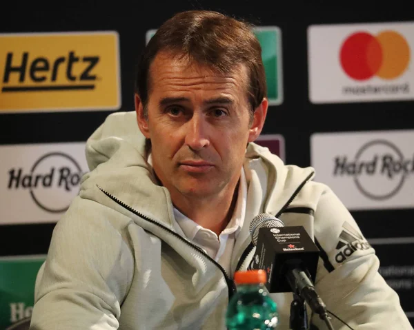 East Rutherford Août 2018 Julen Lopetegui Manager Real Madrid Lors — Photo