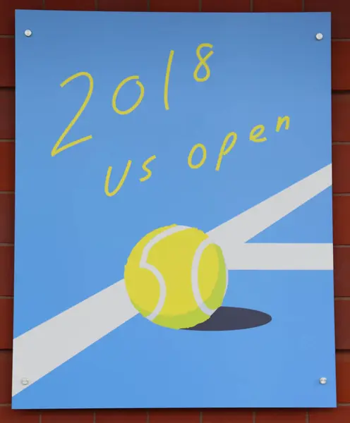 New York Août 2018 Affiche Open 2018 Exposée Billie Jean — Photo