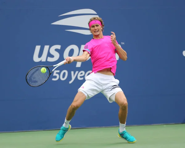 New York Ağustos 2018 Profesyonel Tenis Oyuncusu Alexander Zverev Almanya — Stok fotoğraf