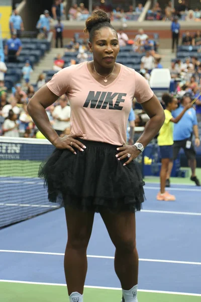New York Ağustos 2018 Kez Grand Slam Şampiyonu Serena Williams — Stok fotoğraf