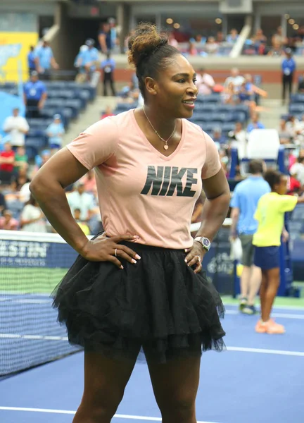 Nueva York Agosto 2018 Serena Williams Veces Campeona Del Grand — Foto de Stock