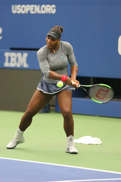 Nueva York Agosto 2018 Serena Williams Veces Campeona Del Grand —  Fotos de Stock