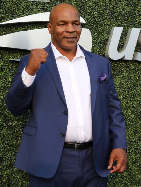 New York - 27 Ağustos 2018: Eski boks şampiyonu Mike Tyson 2018 bize açık açılış töreninde katılır New York'ta Billie Jean King Ulusal Tenis Merkezi