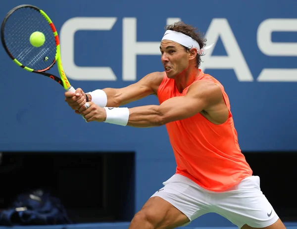 Nova Iorque Setembro 2018 Vezes Campeão Grand Slam Rafael Nadal — Fotografia de Stock