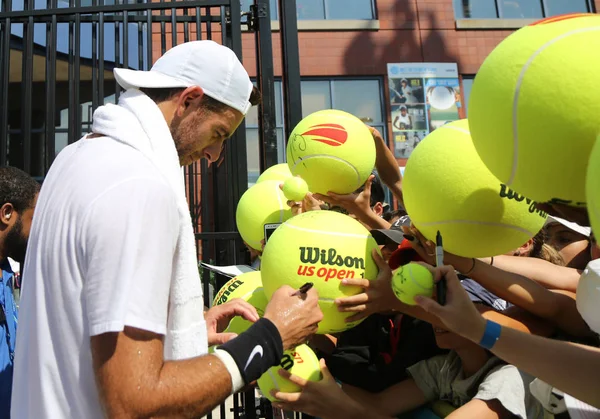 New York Září 2018 Grand Slam Mistr Juan Martin Del — Stock fotografie