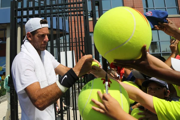 New York Září 2018 Grand Slam Mistr Juan Martin Del — Stock fotografie