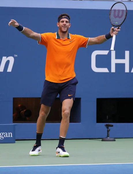 Nova Iorque Setembro 2018 Campeão Grand Slam Juan Martin Del — Fotografia de Stock