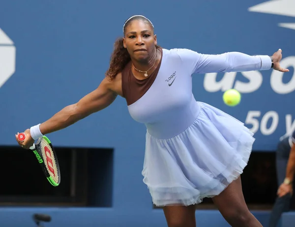 New York Eylül 2018 Zaman Grand Slam Şampiyonu Serena Williams — Stok fotoğraf