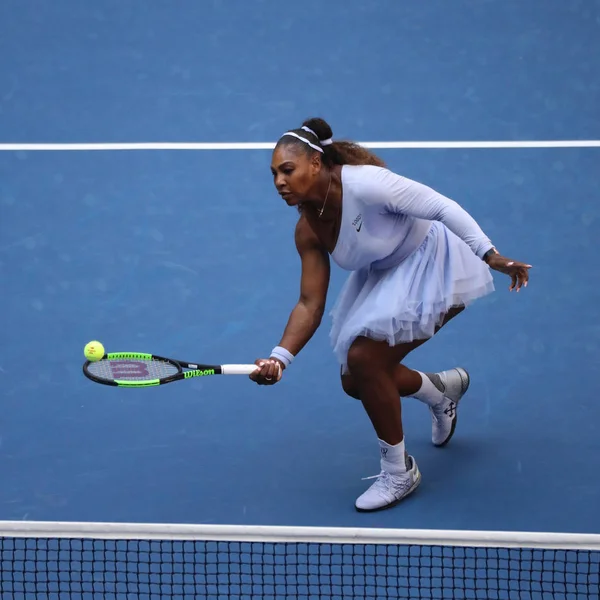 Nova Iorque Setembro 2018 Vezes Campeã Grand Slam Serena Williams — Fotografia de Stock