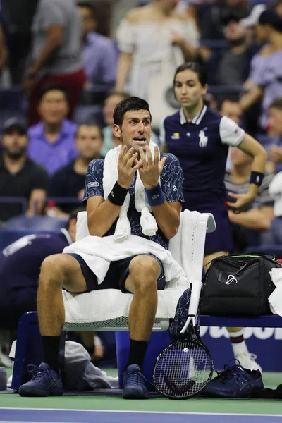 New York September 2018 Der Malige Grand Slam Champion Novak — Stockfoto