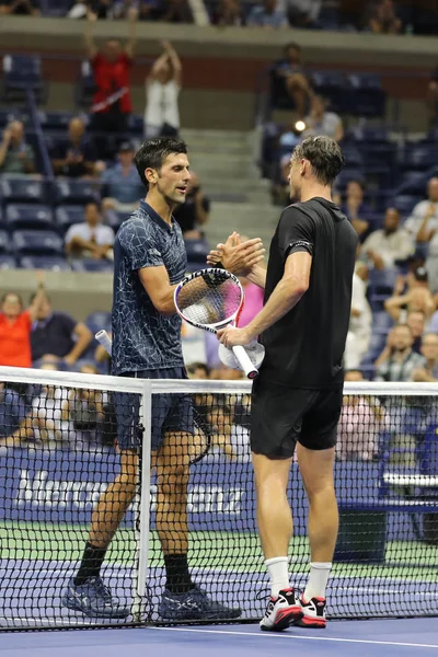 Nueva York Septiembre 2018 Veces Campeón Del Grand Slam Novak —  Fotos de Stock