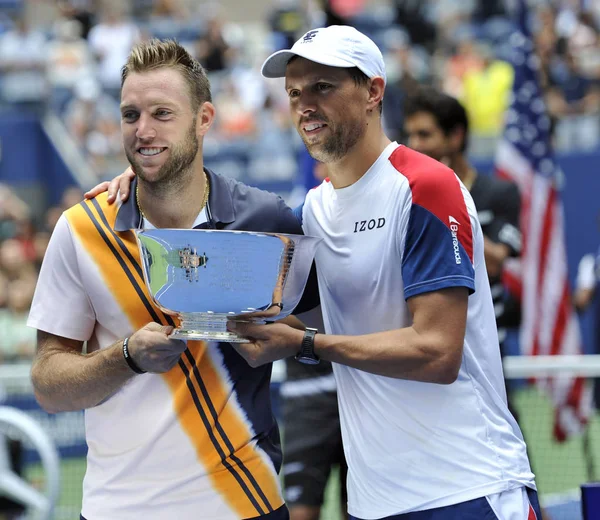 New York September 2018 2018 Open Men Doubles Champions Jack — Stock Photo, Image