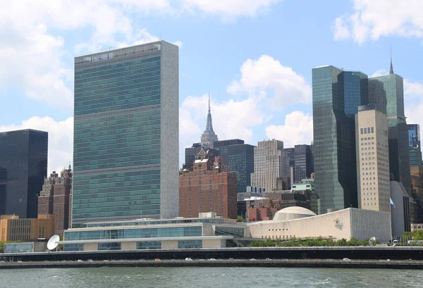 New York City August 2018 United Nations Building Manhattan New — Stock Photo, Image