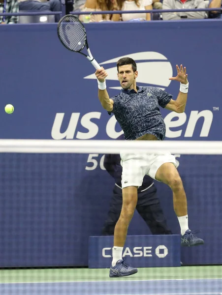 Nowy Jork Września 2018 Czas Wielkiego Szlema Mistrz Novak Djokovic — Zdjęcie stockowe