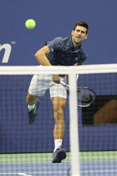 New York Septembre 2018 Novak Djokovic Fois Champion Grand Chelem — Photo