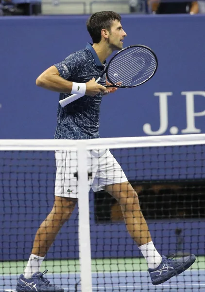 New York September 2018 Der Malige Grand Slam Champion Novak — Stockfoto