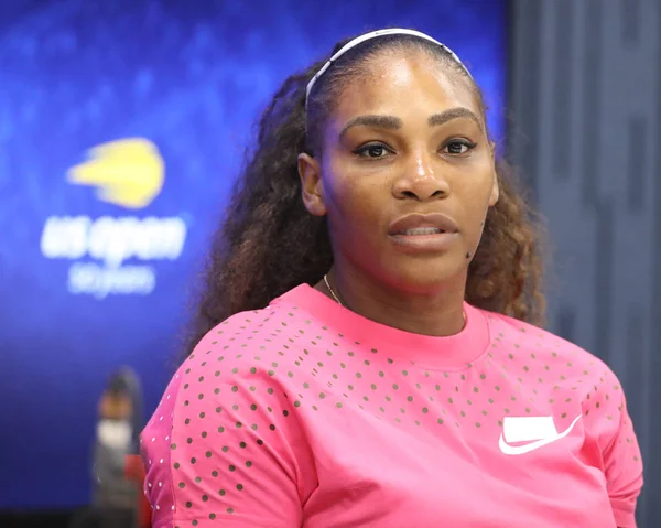 Nova Iorque Setembro 2018 Vezes Campeã Grand Slam Serena Williams — Fotografia de Stock