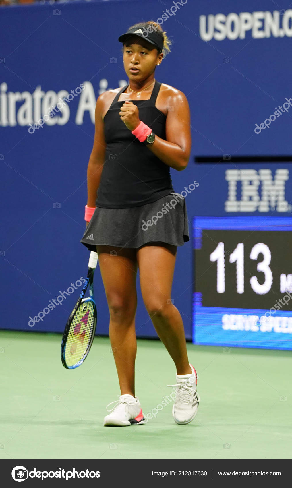 New York September 2018 Professional Tennis Player Naomi Osaka Action