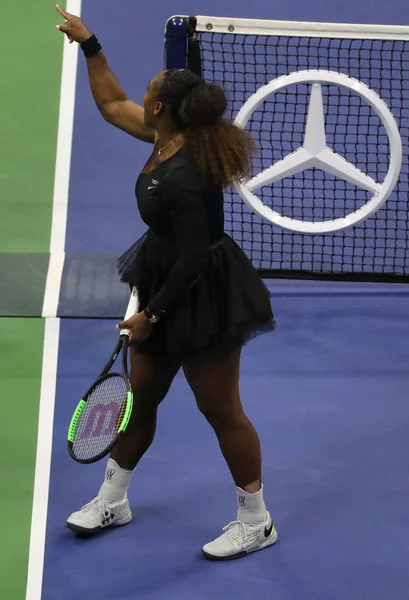 Nueva York Septiembre 2018 Serena Williams Veces Campeona Del Grand — Foto de Stock