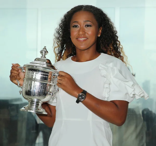 Nowy Jork Września 2018 2018 Roku Open Champion Naomi Osaka — Zdjęcie stockowe