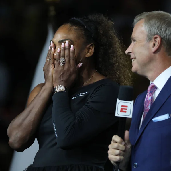 Nueva York Septiembre 2018 Serena Williams Finalista Del Open Estados — Foto de Stock