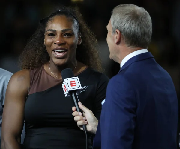 New York Září 2018 2018 Open Finalista Serena Williamsová Usa — Stock fotografie