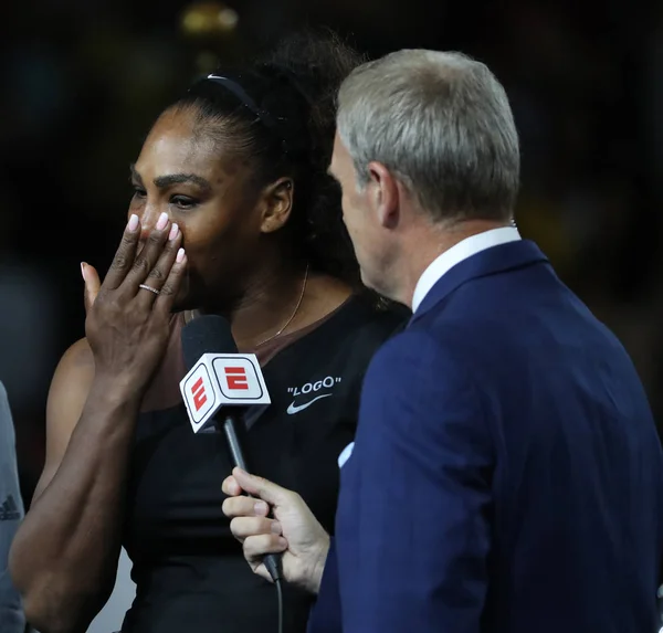 New York Eylül 2018 2018 Amerika Açık Finalist Serena Williams — Stok fotoğraf