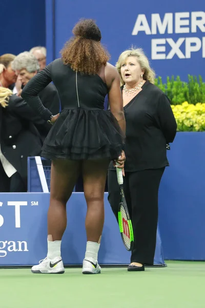 Nueva York Septiembre 2018 Serena Williams Veces Campeona Del Grand —  Fotos de Stock