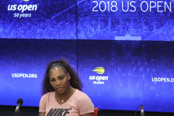 New York Září 2018 23Čas Grand Slamu Serena Williamsová Spojených — Stock fotografie