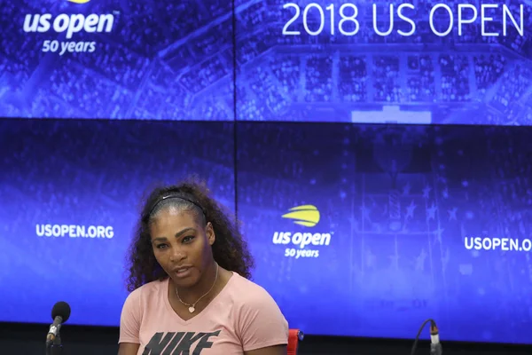 New York September 2018 Die Malige Grand Slam Siegerin Serena — Stockfoto