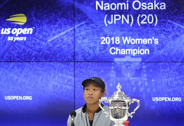 New York September 2018 2018 Open Champion Naomi Osaka Japan — Stockfoto