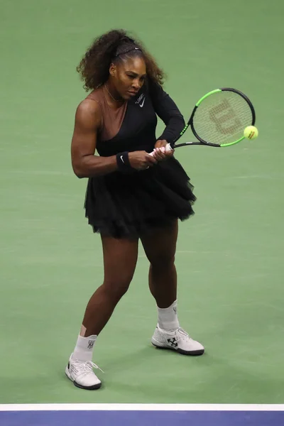 Nowy Jork Września 2018 Czas Wielkiego Szlema Mistrz Serena Williams — Zdjęcie stockowe