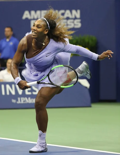 New York Eylül 2018 Zaman Grand Slam Şampiyonu Serena Williams — Stok fotoğraf