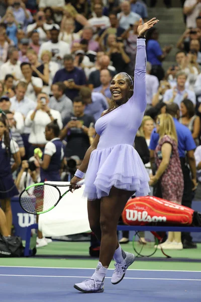 New York Eylül 2018 Zaman Grand Slam Şampiyonu Serena Williams — Stok fotoğraf