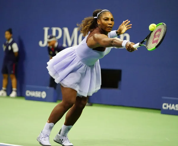 New York Eylül 2018 Zaman Grand Slam Şampiyonu Serena Williams — Stok fotoğraf