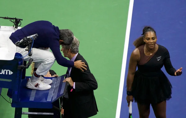 Nova Iorque Setembro 2018 Vezes Campeã Grand Slam Serena Williams — Fotografia de Stock