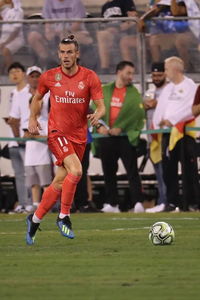 East Rutherford August 2018 Gareth Bale Real Madrid Action Match — Stock Photo, Image