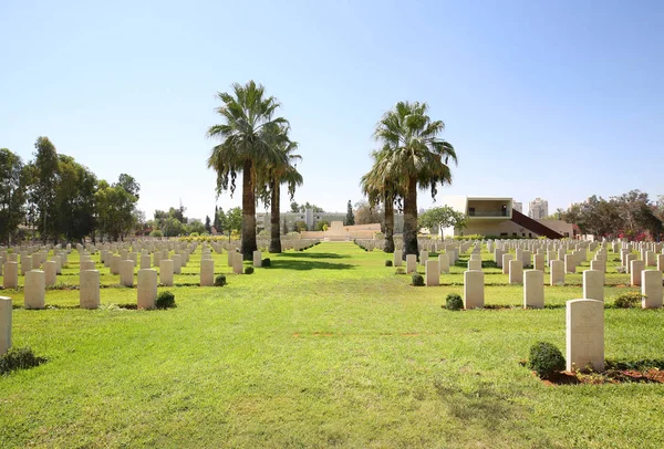 Beersheba Israel Setembro 2018 Beersheba War Cemetery Este Cemitério Contém — Fotografia de Stock