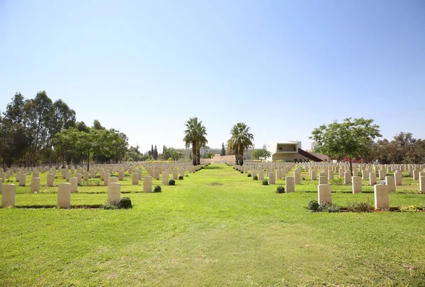 Beersheba Israel Setembro 2018 Beersheba War Cemetery Este Cemitério Contém — Fotografia de Stock