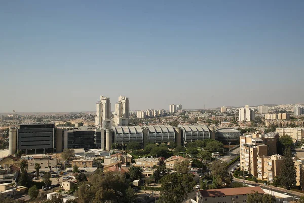 Beersheba Ισραήλ Σεπτεμβρίου 2018 Εναέρια Άποψη Τῶν Ὤμων Σύγχρονο Κτήριο — Φωτογραφία Αρχείου