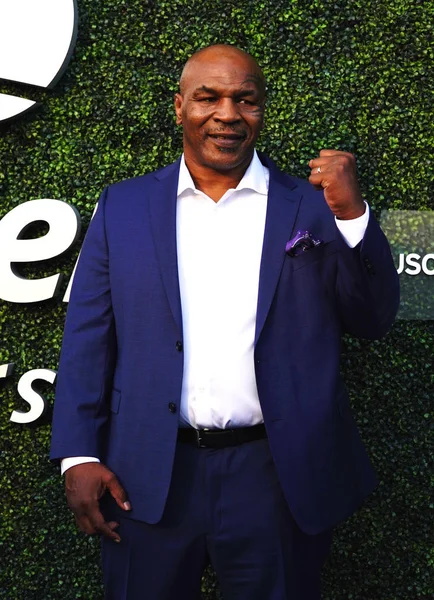 Nueva York Agosto 2018 Mike Tyson Campeón Boxeo Asiste Ceremonia — Foto de Stock